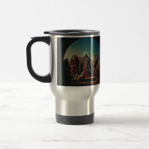 Jesus Wakes Lazarus by Robert Wilhelm Ekman Travel Mug