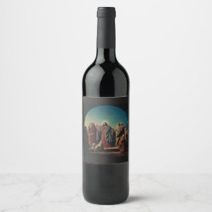 Jesus Wakes Lazarus by Robert Wilhelm Ekman Wine Label