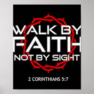 Jesus Walk by Faith Christian T-ShirtThis Jesus Wa Poster
