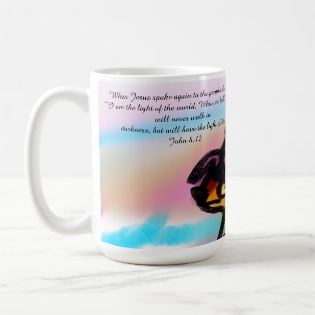 jesus walking coffee mug (Left)