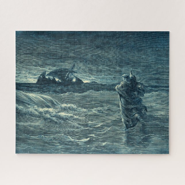 Jesus Walking on the Sea | Bible Jigsaw Puzzle (Horizontal)