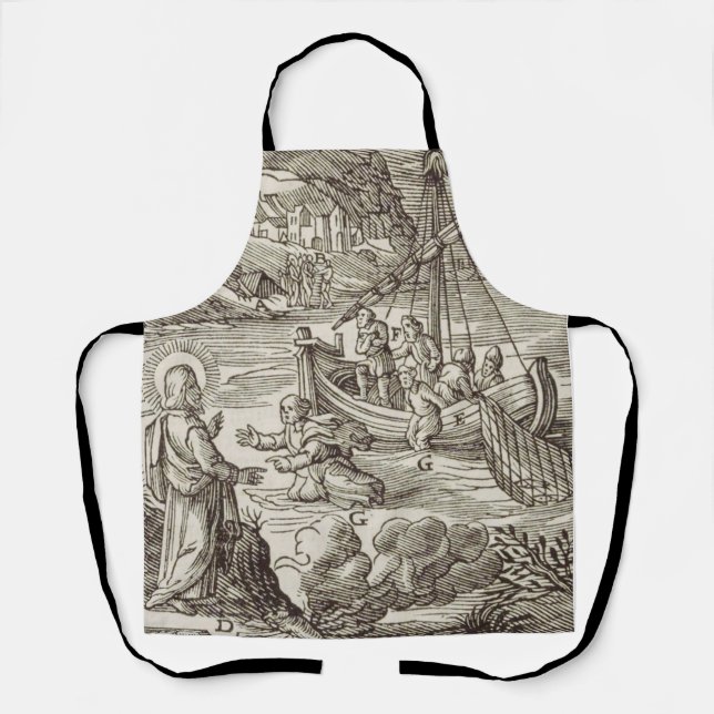 Jesus walking on water apron (Front)