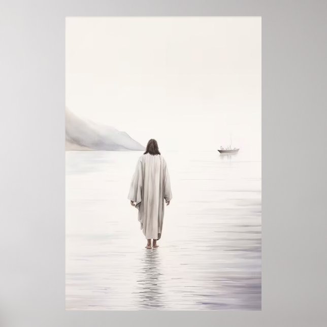 Jesus Walking on Water Poster (Front)