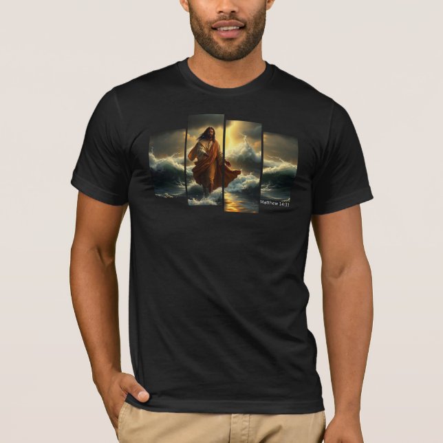 Jesus Walking On Water T-Shirt (Front)
