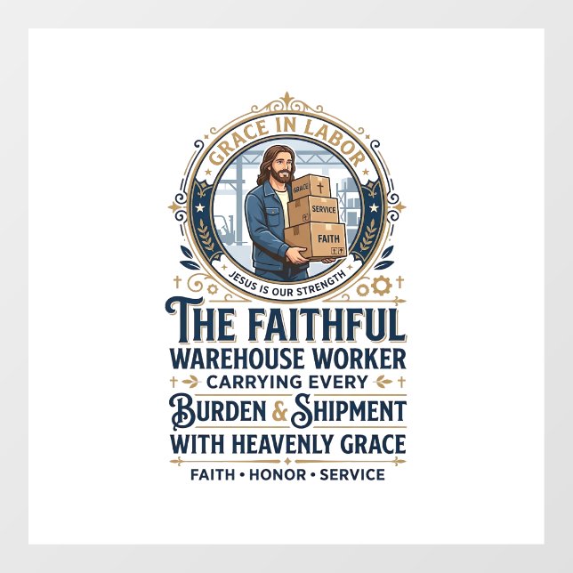 Jesus Warehouse Logistics Graphic Tee Christian Ar (Sheet)