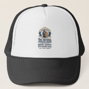 Jesus Warehouse Logistics Graphic Tee Christian Ar Trucker Hat
