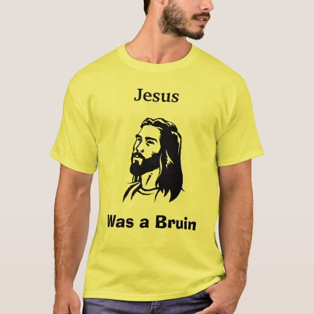 Jesus was a bruin shirt basic yellow (Front)