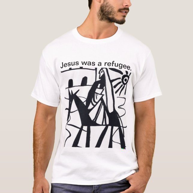 Jesus was a refugee t-shirt (Front)