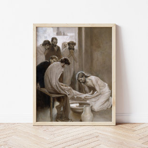 Jesus Washing Disciples' Feet   Albert Edelfelt Poster