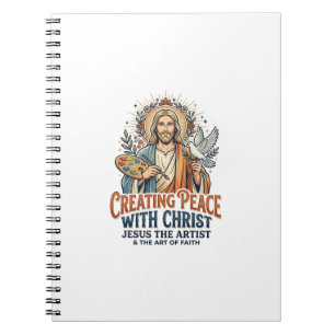 Jesus Watercolor Hobby T-Shirt Inspirational Faith Notebook