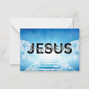 Jesus way, truth, life John 14:6 Heaven Stairs Card