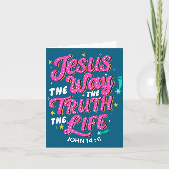 Jesus Way Truth Life John Card (Front)