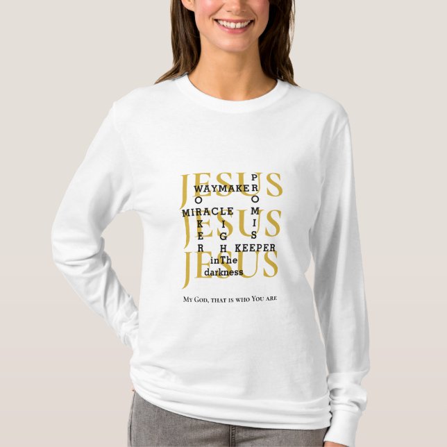 Jesus Waymaker Custom Christian T-Shirt (Front)