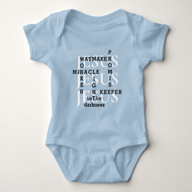 Jesus Waymaker Miracle Baby Bodysuit (Front)