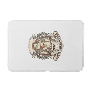 Jesus Wedding Venue Signage Jesus Wedding Venue Si Bath Mat