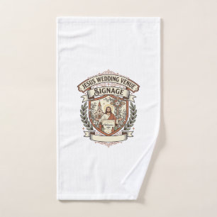 Jesus Wedding Venue Signage Jesus Wedding Venue Si Hand Towel