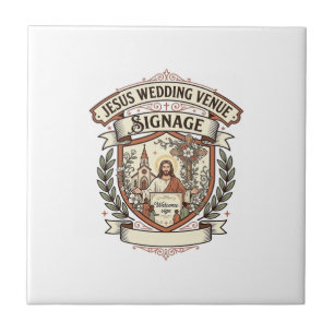Jesus Wedding Venue Signage Jesus Wedding Venue Si Tile