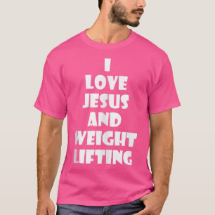 Jesus Weight Lifting Christian Fitness Workout Gif T-Shirt