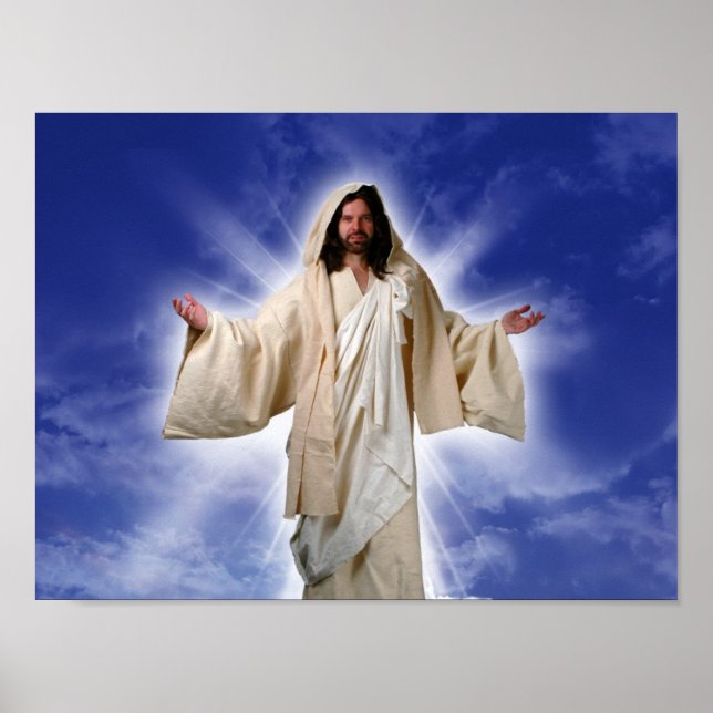 Jesus Welcomes You With Open Arms Poster (Front)