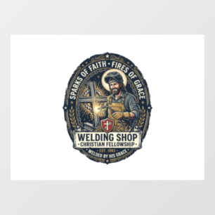 Jesus Welder Metal Shop T-Shirt Inspirational Fait