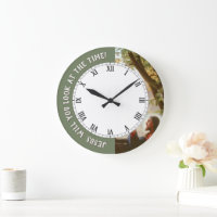 Jesus Will You Look at the Time Christ Fun Clock