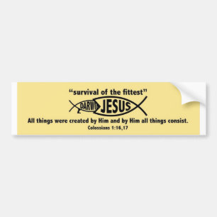 Jesus Wins Bumper Sticker