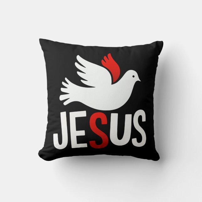 Jesus with a dove cushion (Front)