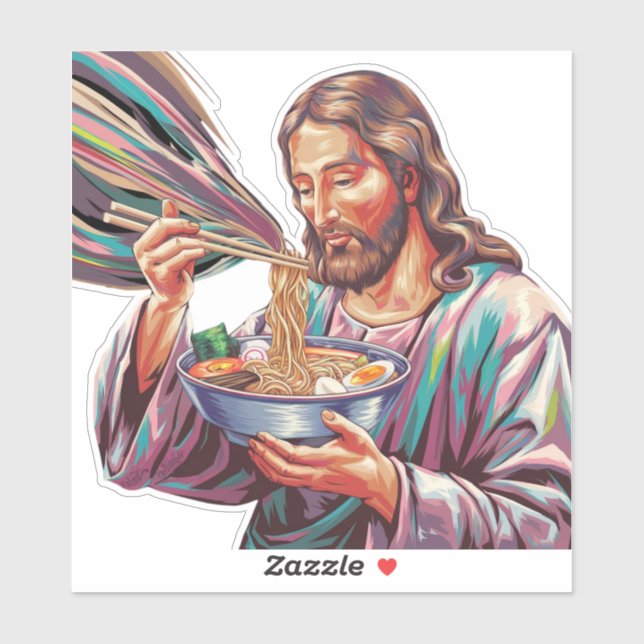 Jesus With Ramen Bowl  (Sheet)