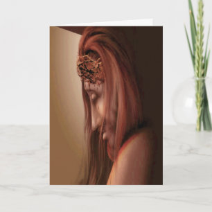 Jesus with thorns 2 Greeting card