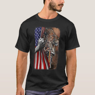 Jesus Woman Warrior Of Christ Lion God Judah Usa F T-Shirt