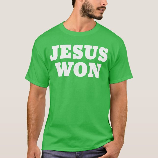Jesus Won retro gift T-Shirt (Front)