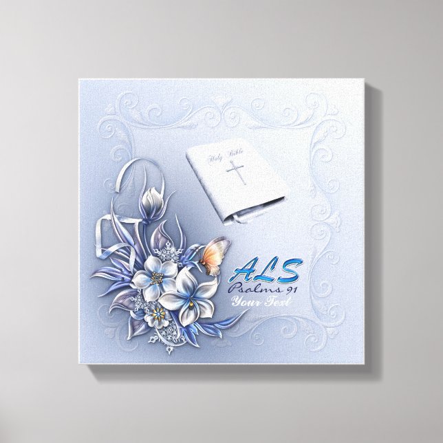 Jesus Word (ALS)  Premium Wrapped Canvas (Gloss) (Front)