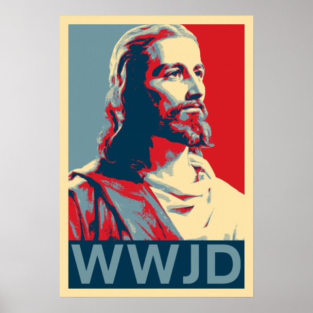 Jesus WWJD Poster (Front)