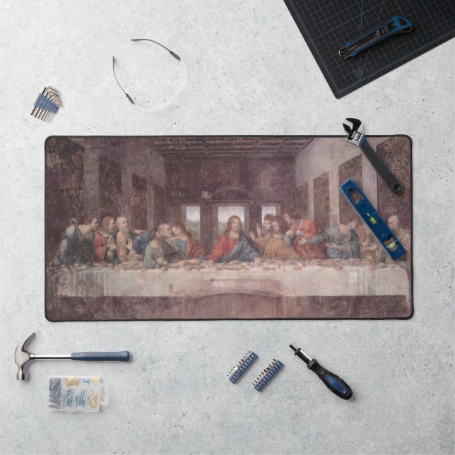 Jesus "Yeshua" The Last Supper, Leonardo da Vinci Desk Mat (Workstation)