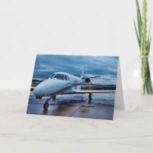 Jet Aeroplane Greeting Card