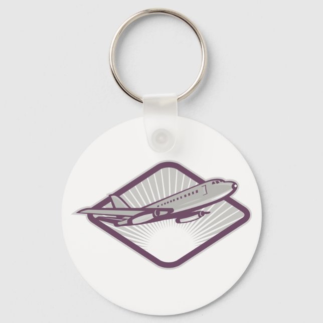 Jet Aeroplane Key Ring (Front)