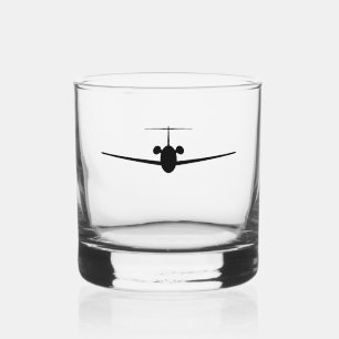 Jet Aeroplane Whiskey Glass