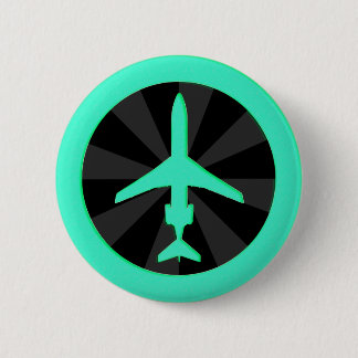 Jet Aircraft 6 Cm Round Badge
