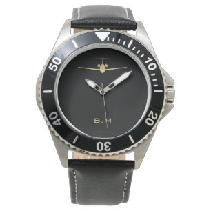 Jet Airplane Pilot Watch