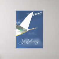 Jet Away travel poster.