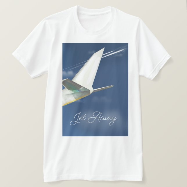Jet Away travel poster. T-Shirt (Design Front)