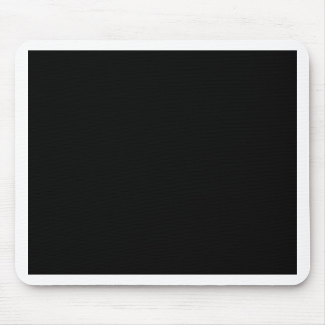 Jet Black Design - customise with text, photo, pic Mouse Pad (Front)