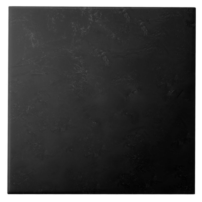 Jet Black Granite Faux Ceramic Tile (Front)