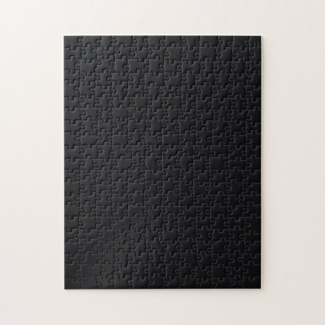 Jet Black Solid Color Jigsaw Puzzle (Vertical)