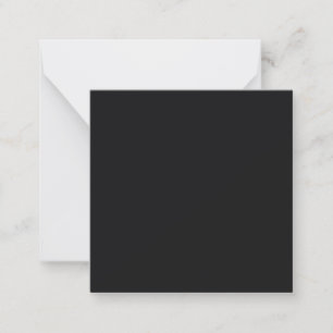 Jet Black Solid Colour Card