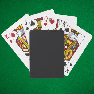 Jet Black Solid Colour Playing Cards