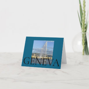 Jet d'Eau in Geneva  Thank You Card