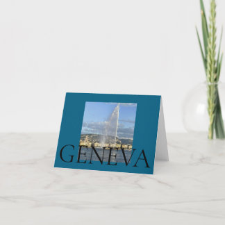 Jet d'Eau in Geneva Thank You Card