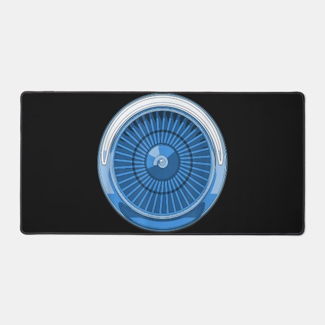 Jet Engine Desk Mat (Front)