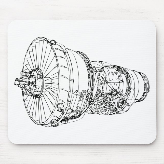 Jet engine mouse pad (Front)